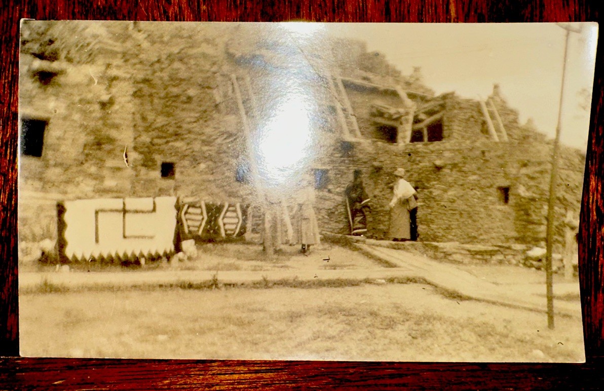Vintage New Mexico Native American Pueblo  Rugs Photograph 1915
