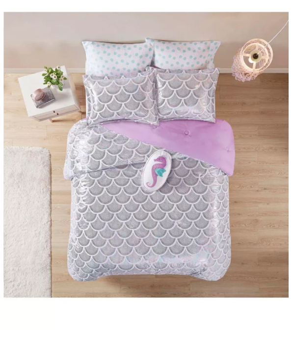 JLA Home Aqua 5-Pc. Twin Comforter Ensemble