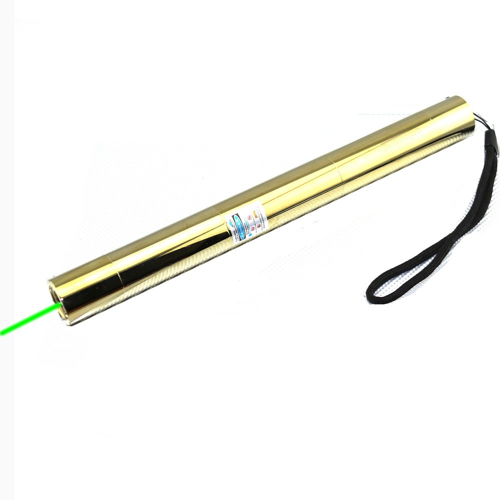 LMX5GH Adjustable Focus GR Laser Pointer Pen 520nm Visible Beam Light +Case