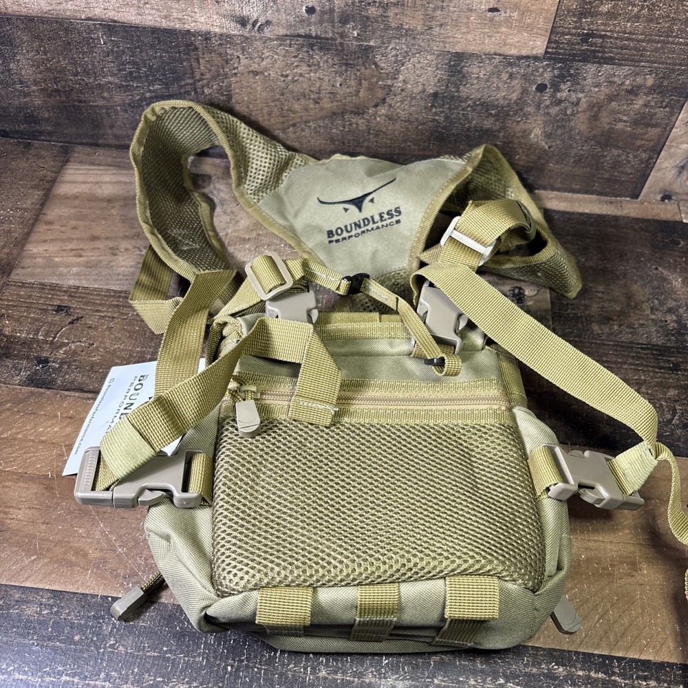 Boundless Performance Binocular Harness Chest Pack Tactical Bag Olive Drab Green