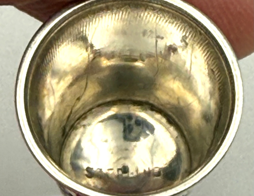 Antique Larkin Sterling Silver Thimble, C. 1916