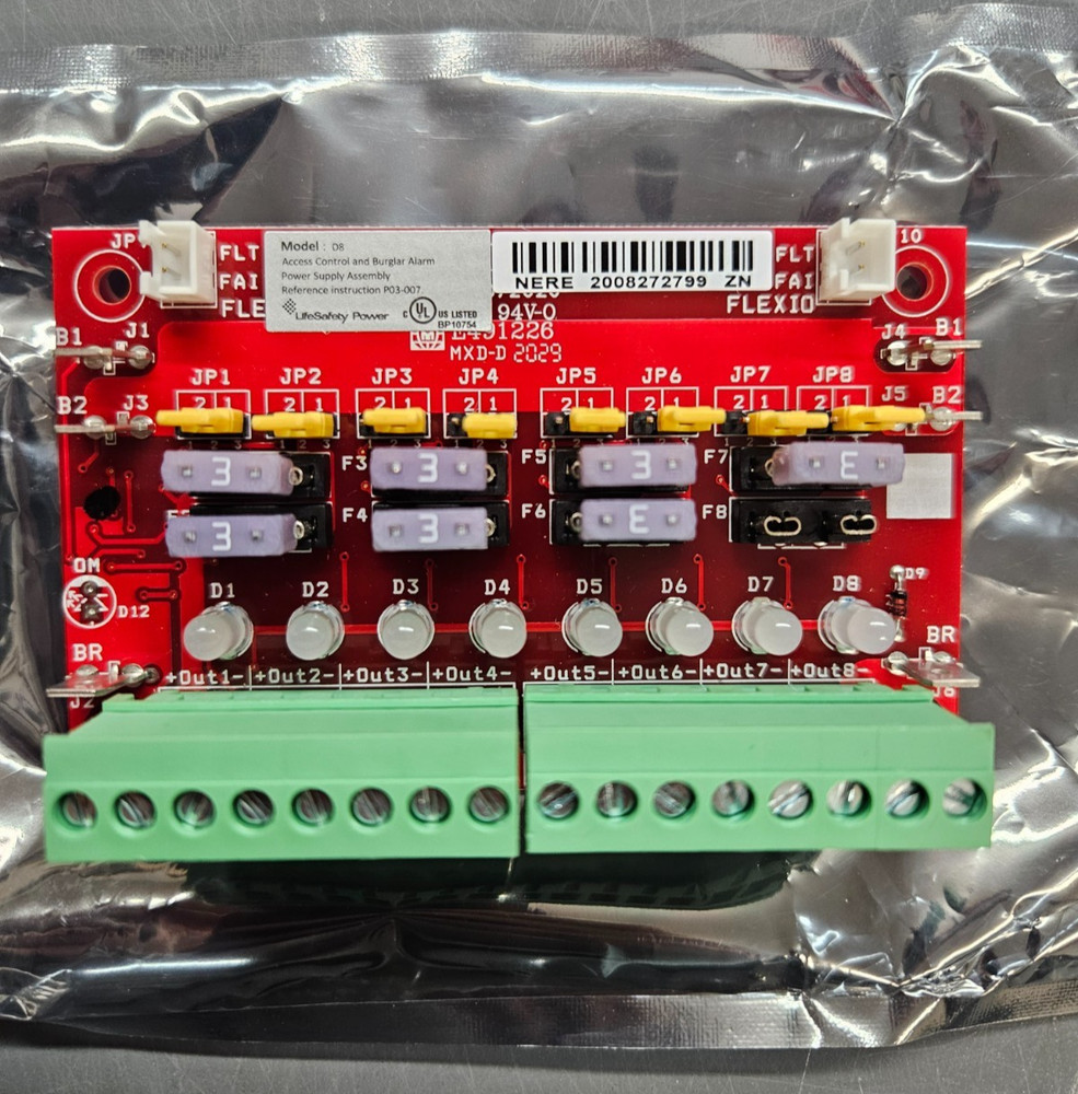 ASSA ABLOY Securiton AQL D8 Power Distribution Module (8 Output, Multi Voltage)