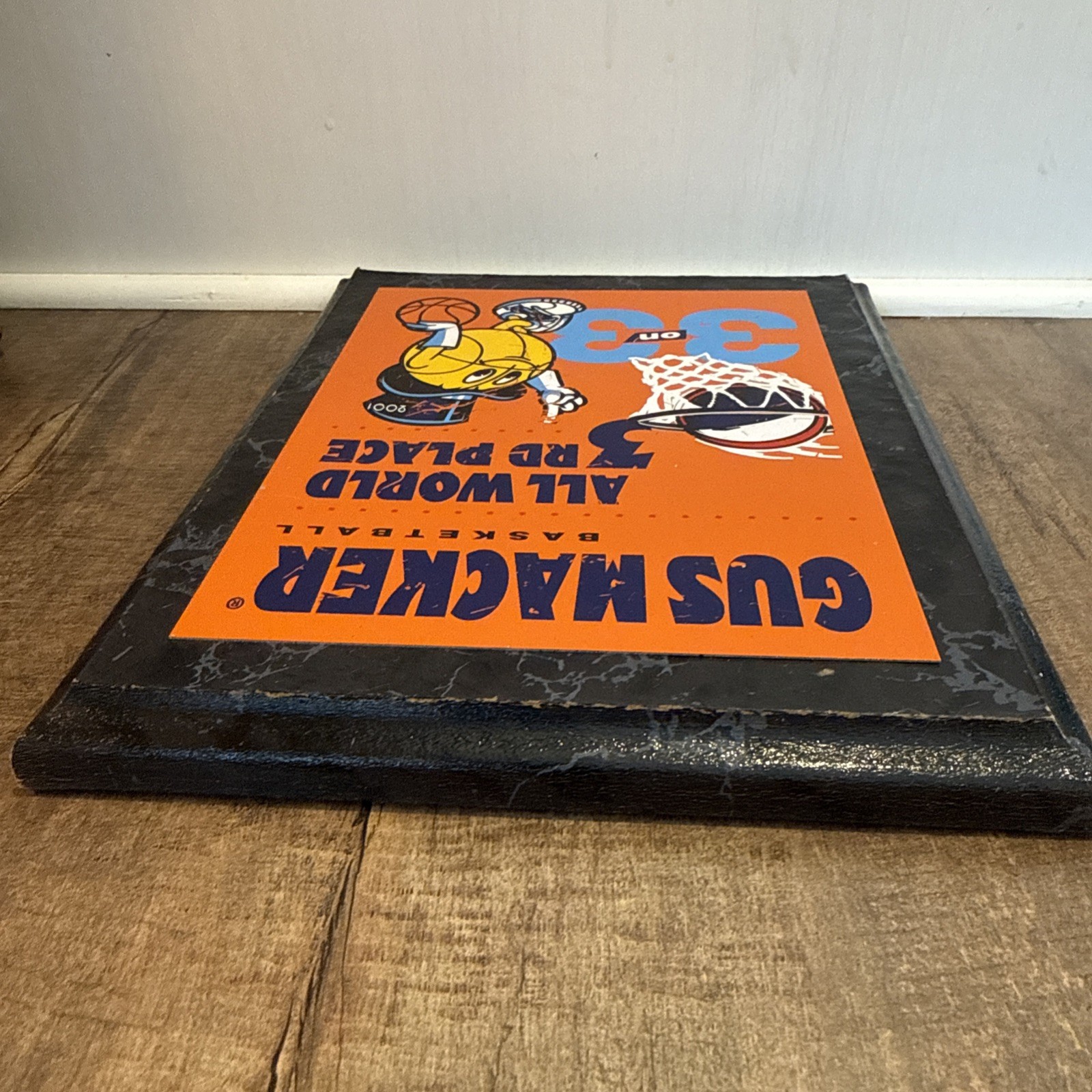 GUS MACKER BASKETBALL 2001 ALL WORLD PLAQUE 3rd PLACE 3 On 3