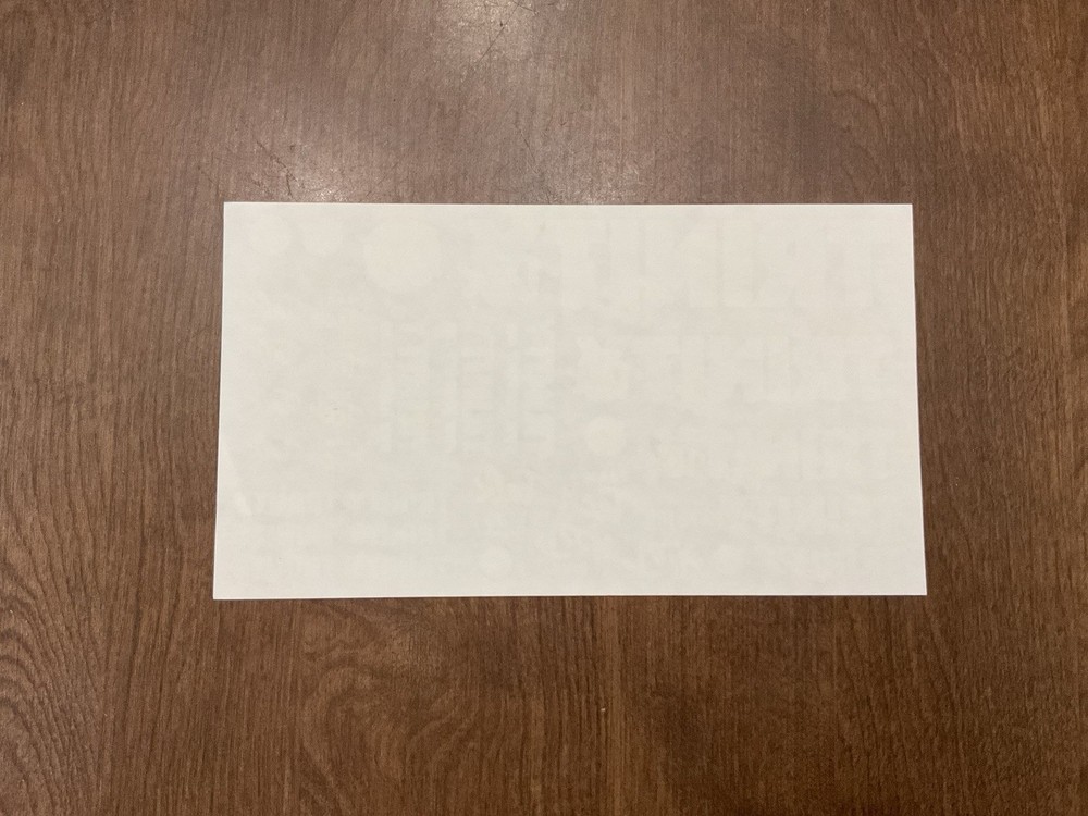 Trinity 2002 Tech Talk Decal Sheet NEW