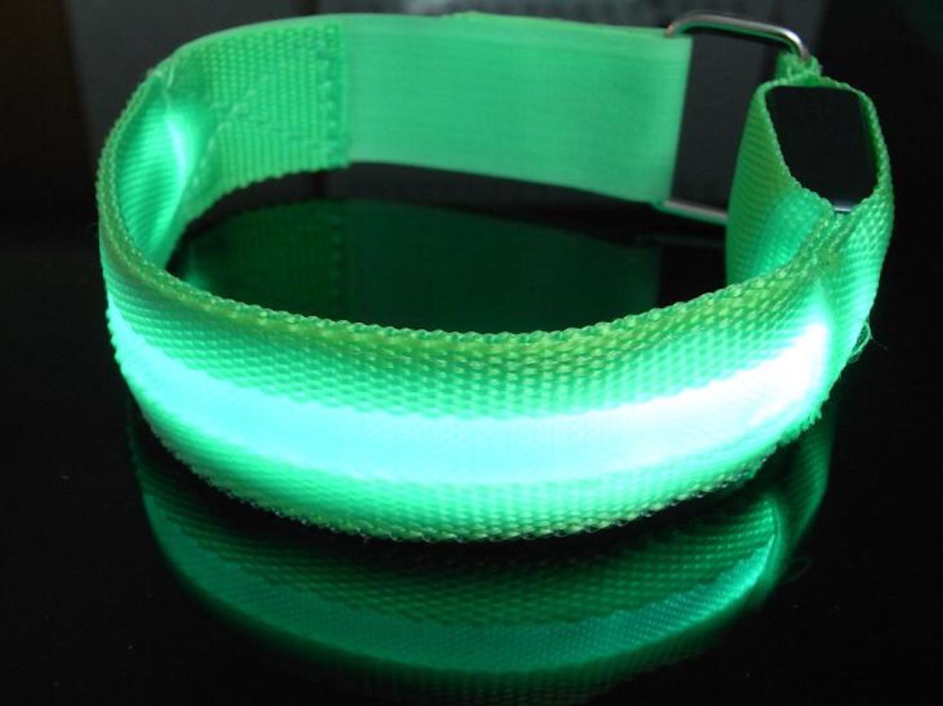 RECHARGEABLE LED ARMBAND ankle ARM BAND Light Night Safety Running Walking Bike