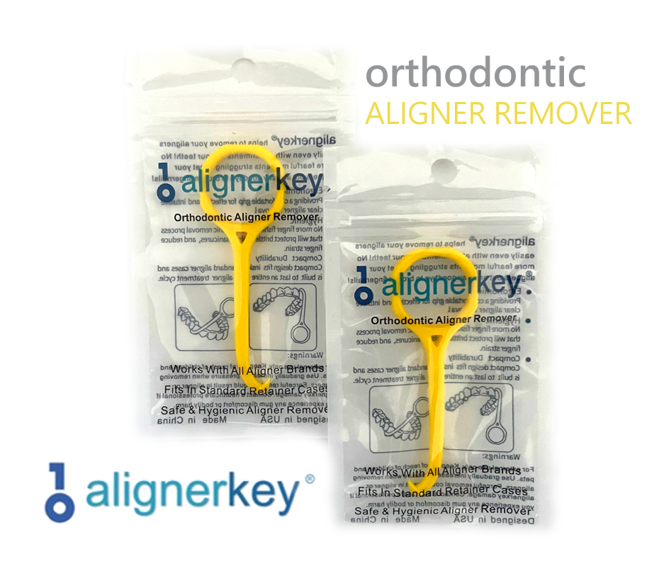 Clear Aligner Ortho Removal Tool for Invisalign by Aligner Key-Qty 2x AlignerKey
