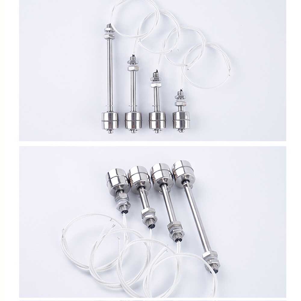 5PC 100mm Stainless Steel Liquid Water Level Sensor Horizontal Float Switch Tool