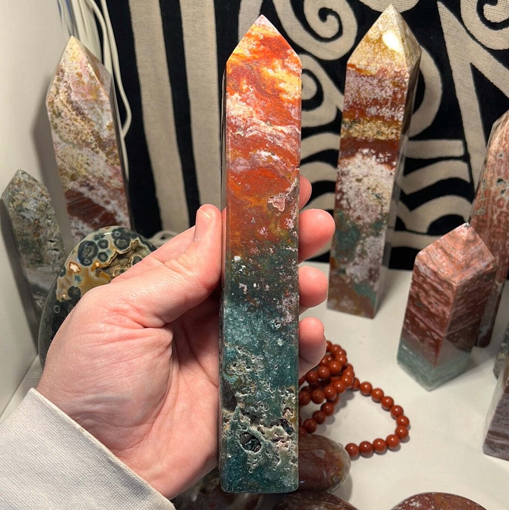 Ocean Jasper Obelisk D