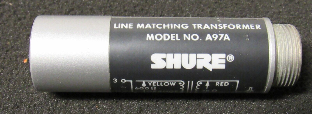 Shure Line Matching Transformer P/N A97A