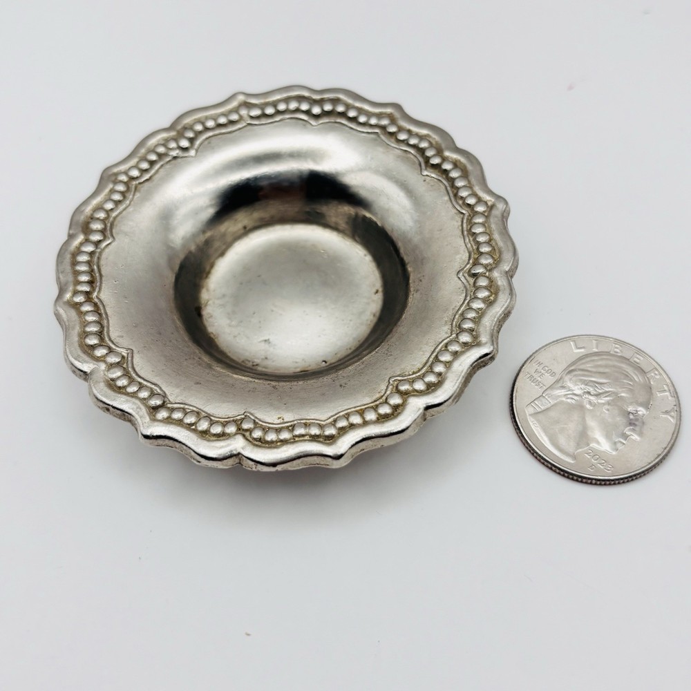 Vintage Silver Plated Trinket Dish 2.5" E1-071