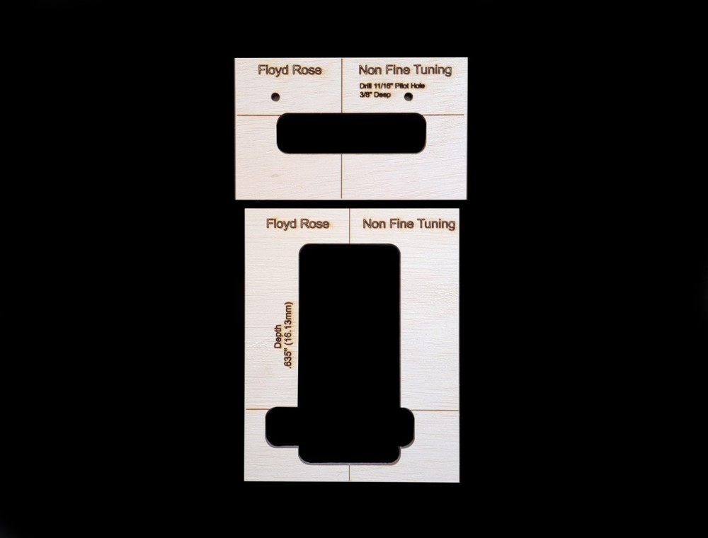 Floyd Rose Non Fine Tuning Routing Template