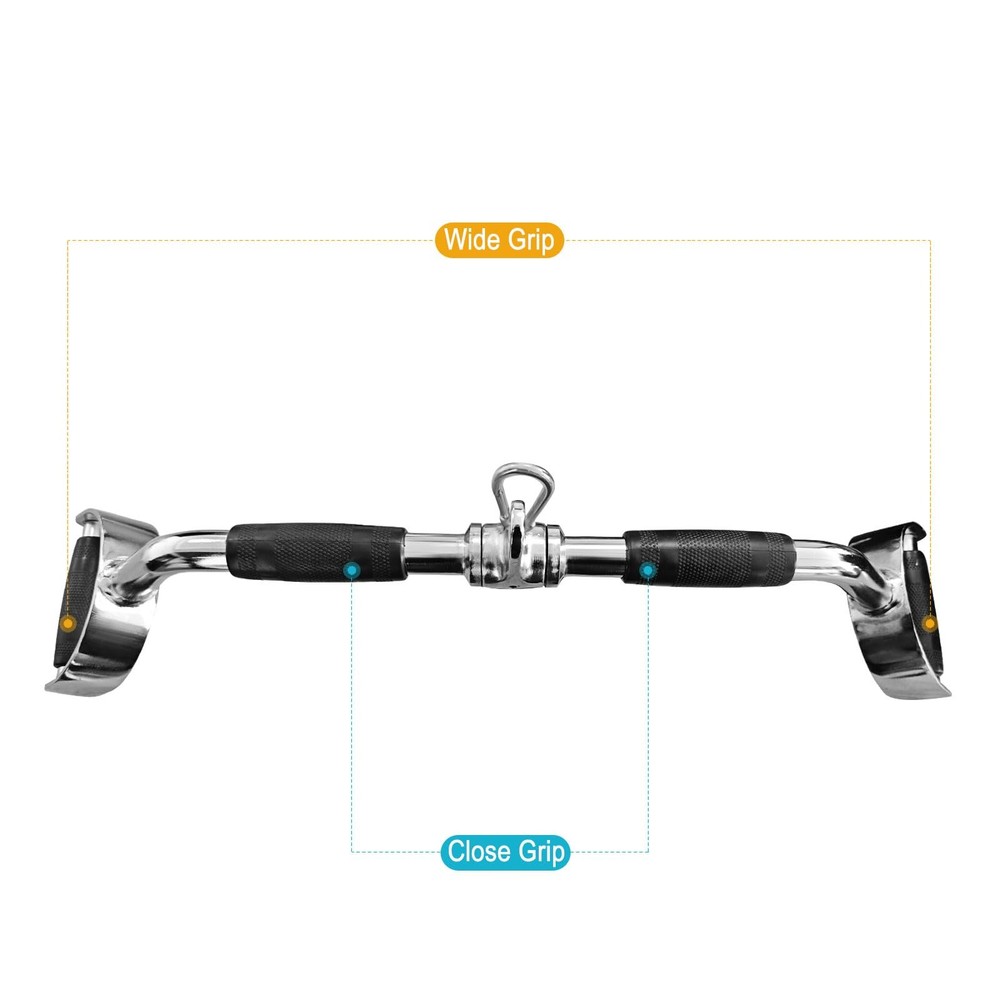 LAT Pulldown Bar Press Down Bar Heavy Duty Cable Machine Attachments V-Shaped...