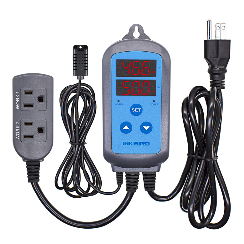 Inkbird IHC-200 Humidity Controller Pre-wired AC 110-240V Sensor US PLUG Humid