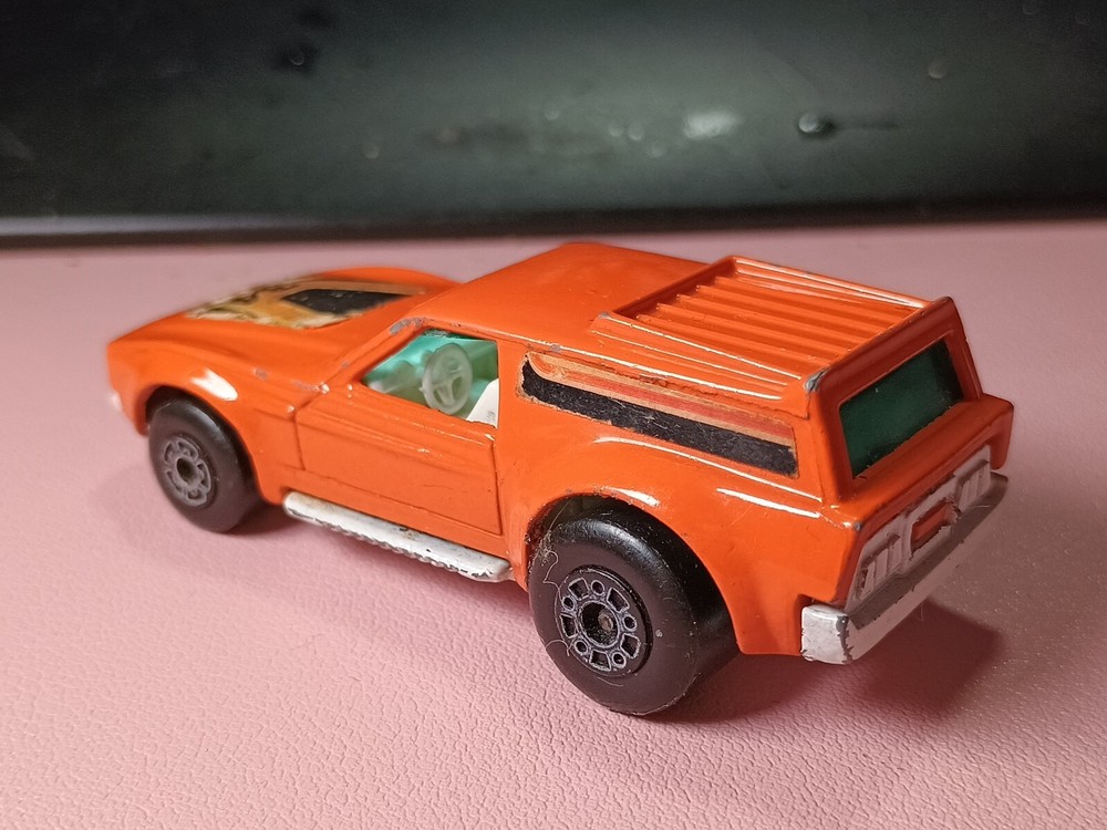 Matchbox Superfast Lesney No. 34 - Vantastic - Orange, side stripe + flat bonnet
