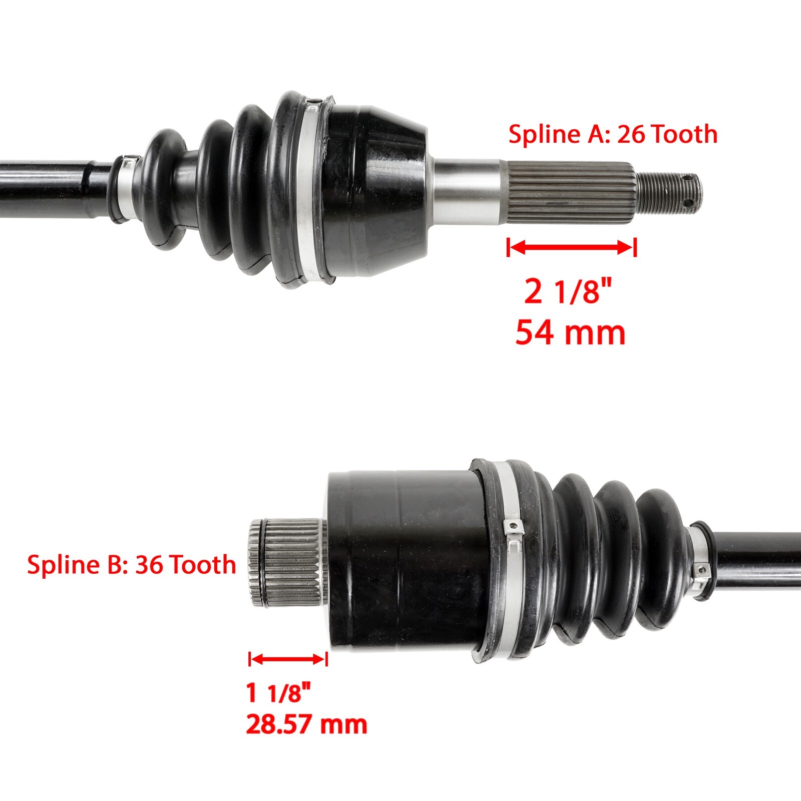 Front & Rear CV Joint Axle For Polaris Sportsman 570 EFI 2014 Left & Right