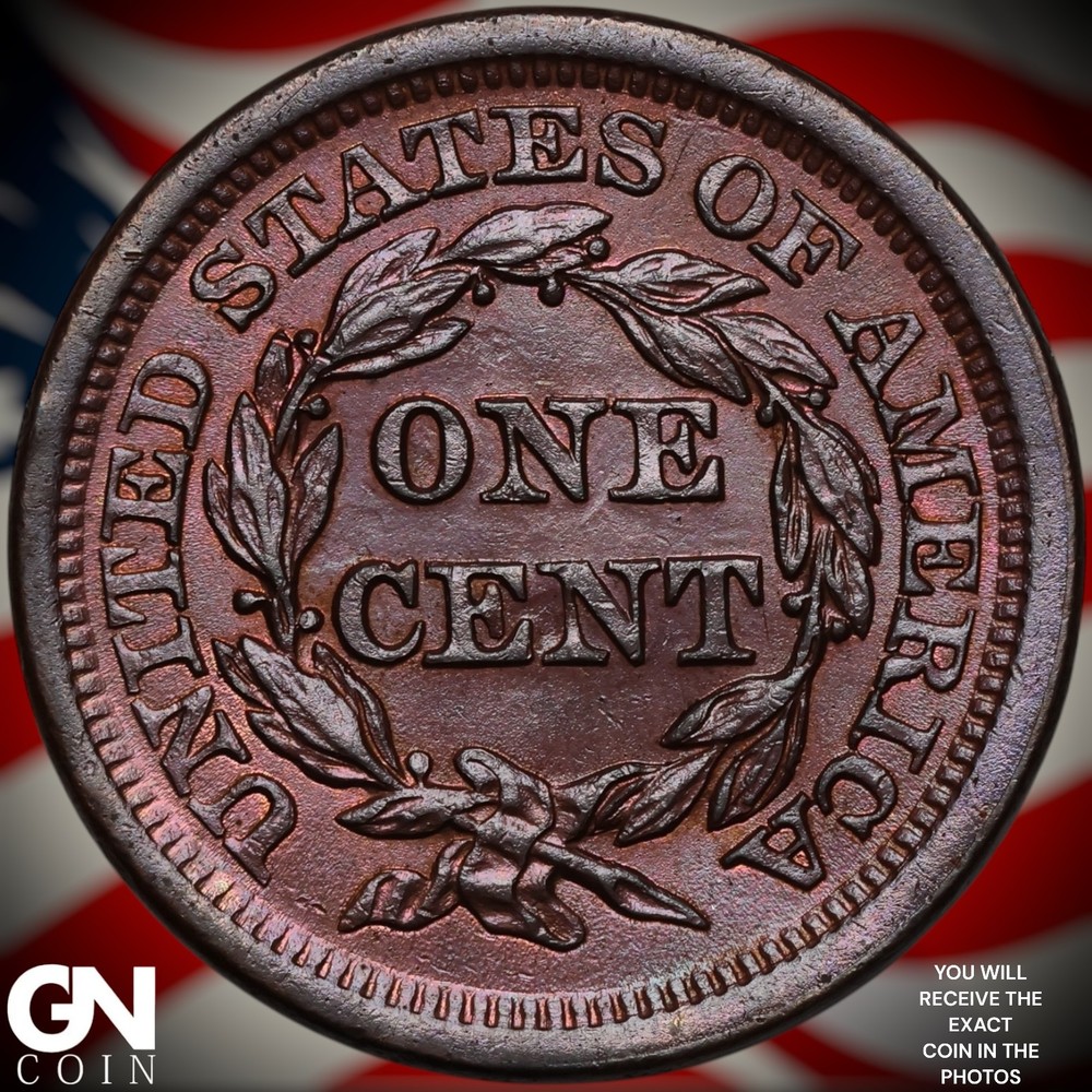1853 Braided Hair Large Cent A7182