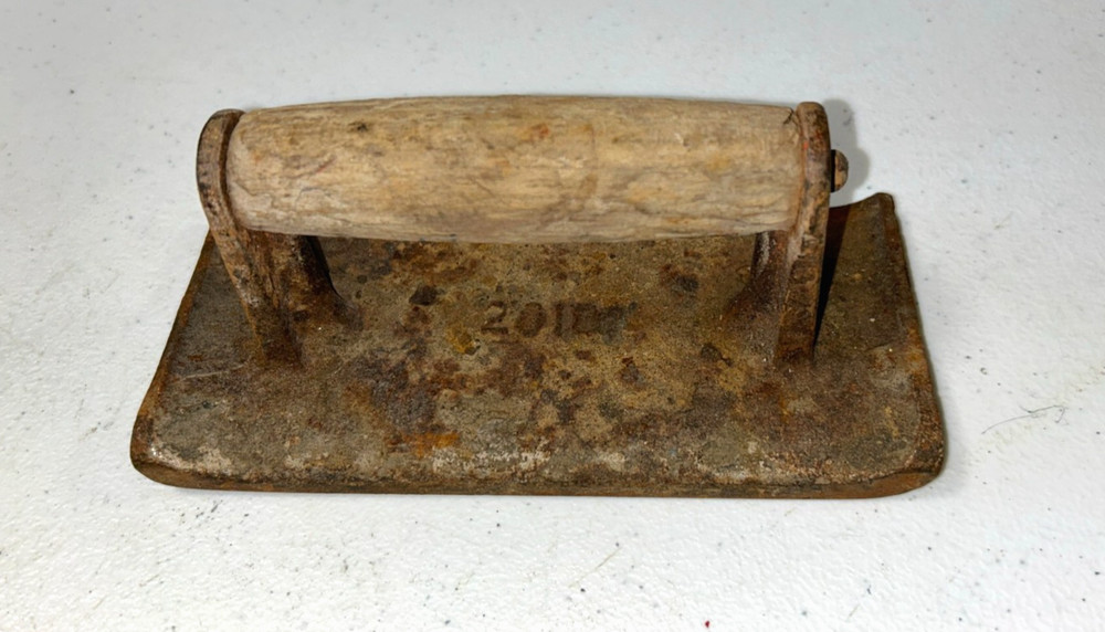 Vintage 5 Wooden Handles Tools: Drill, Screwdriver, Edger, Tack Puller,
