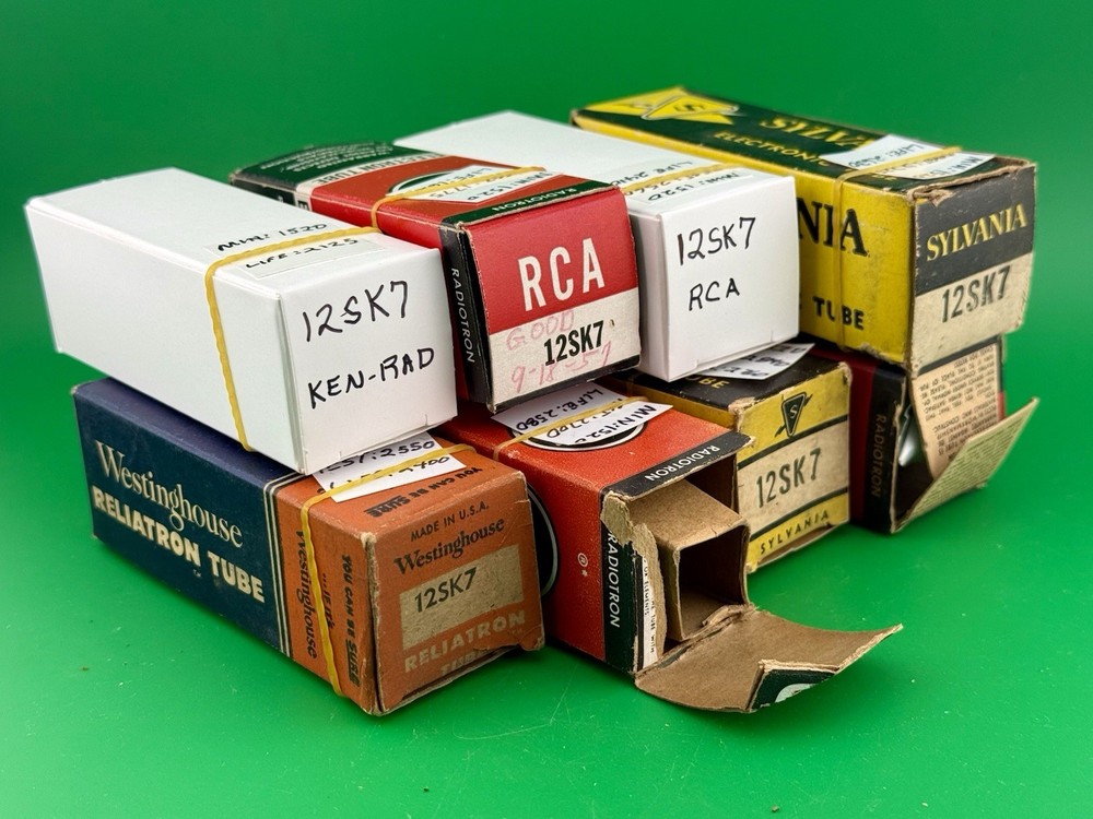 12SK7 VACUUM TUBE ~ Tested ~ 1 Pc ~ Several Different Brands