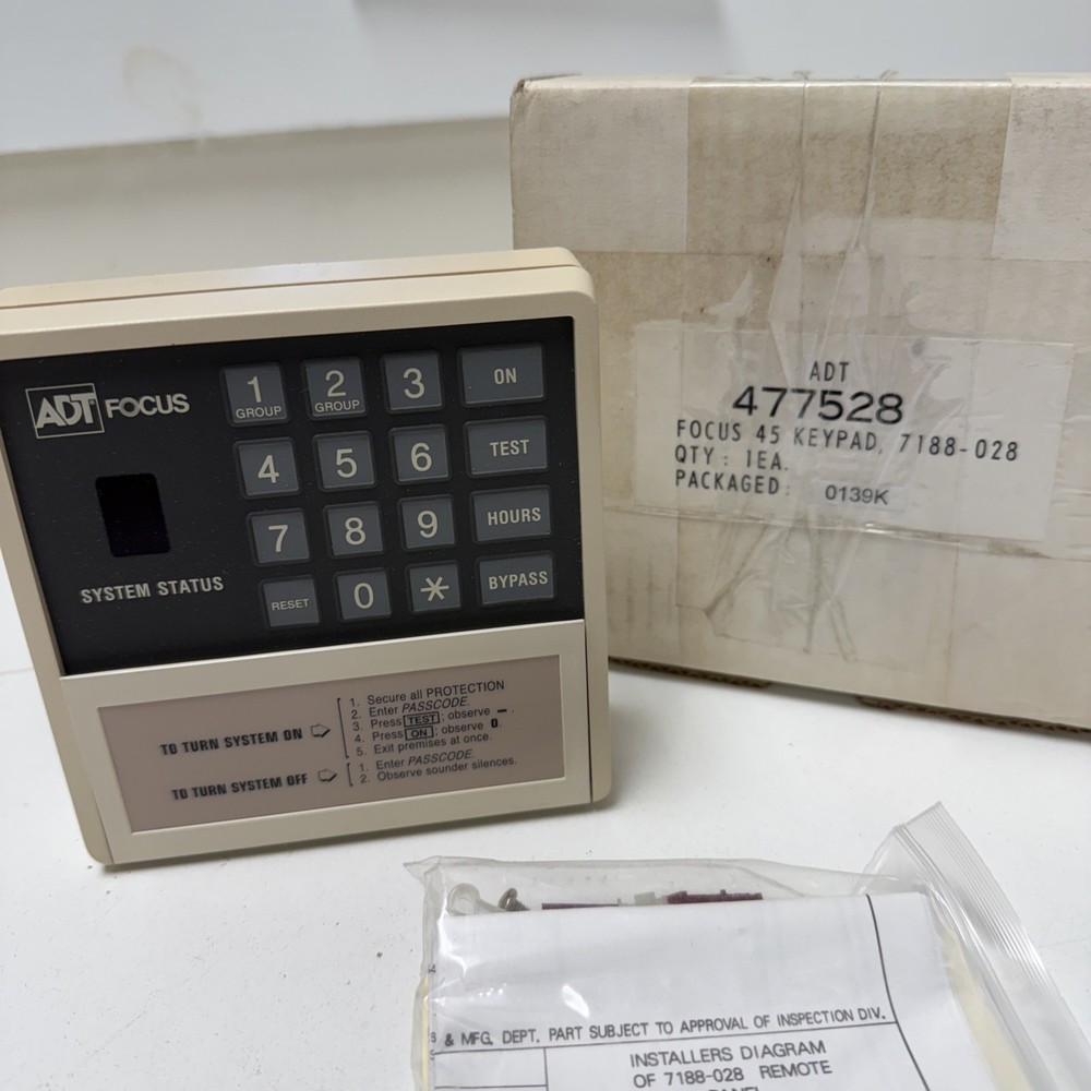 ADT Focus 45 Keypad 7188-028 477528