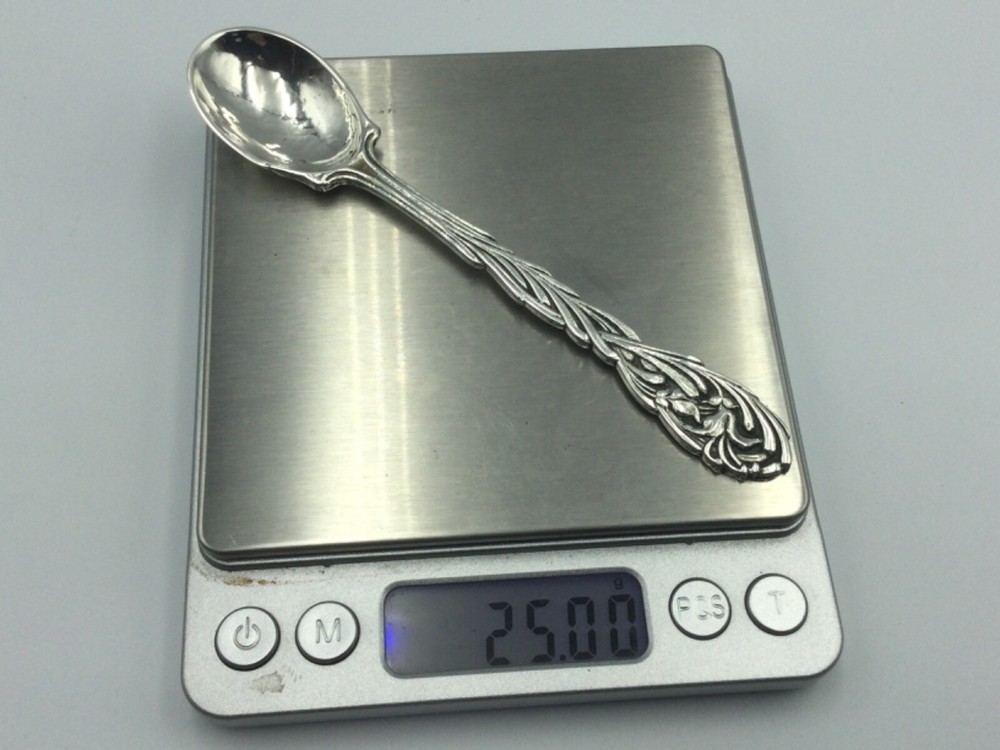 SOLID SILVER SPOON, OMAR RAMSDEN, ROSEMARY PATTERN, LONDON C1938