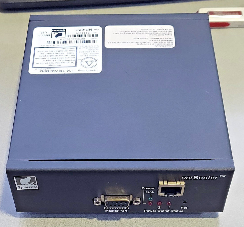 Synaccess netBooter NP-02B Remote Switched PD Control via Web, telnet   USA