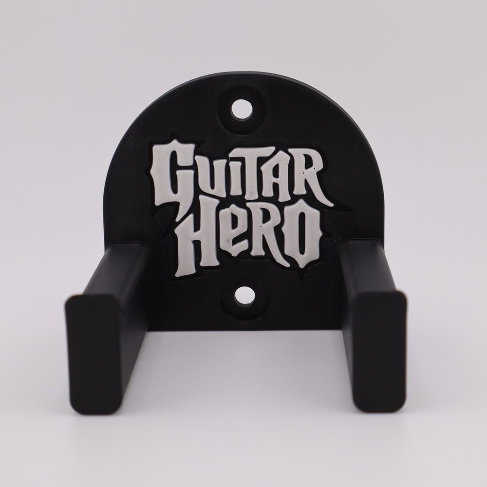 3D Printed - Universal Wall Mount Bracket for Guitar Hero Video Game Controllers