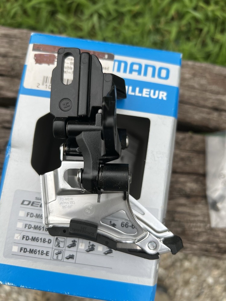 Shimano Deore FD-M618-D Front Derailleur 10 Speed Double 2x Down Swing Dual Pull