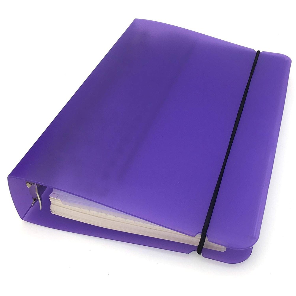 A6 PP Binder with Pages & Binder Pocket Set, White A6 Combo