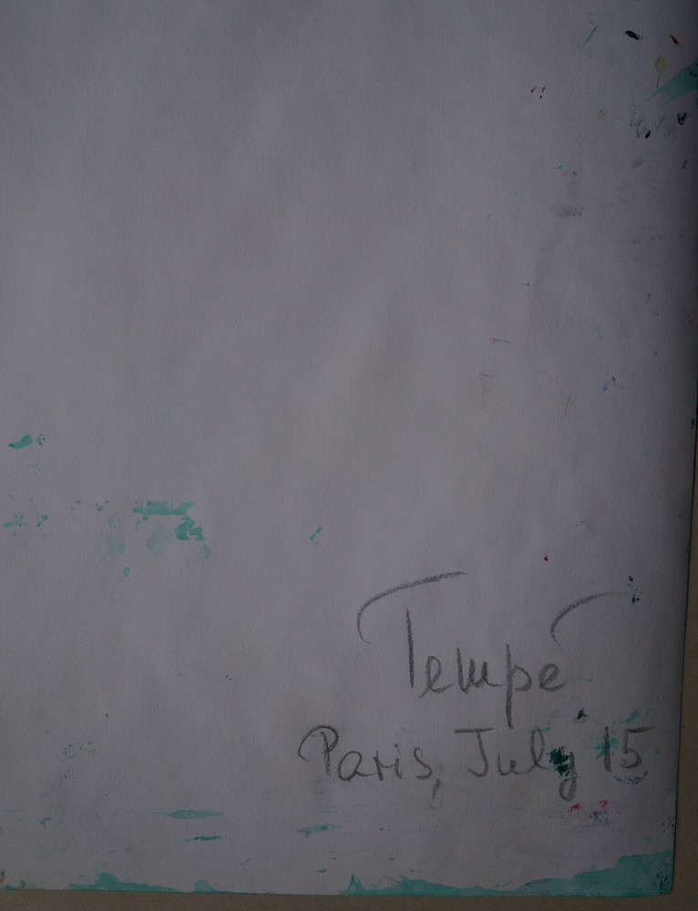 Tempe (20th) Acrylic - Abstract Composition - Signed (14)