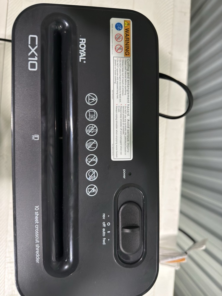 PAPER SHREDDER-CX10-WORKING CONDITION-used