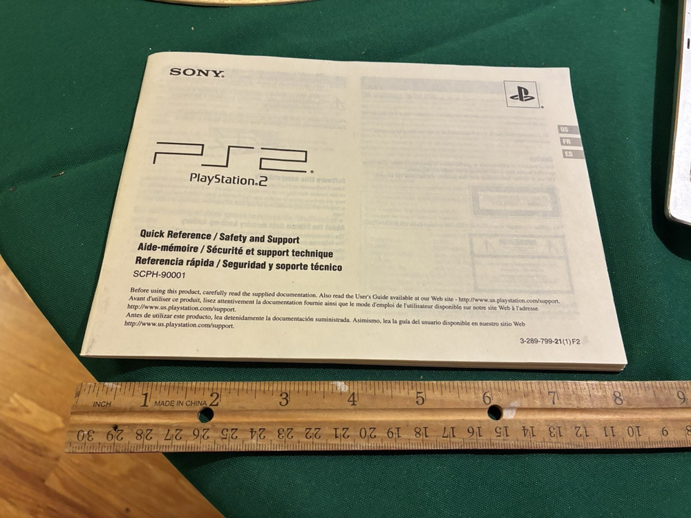 2007 SONY PLAYSTATION 2 PS2 - QUICK REFERENCE/SAFETY & SUPPORT GUIDE BOOKLET