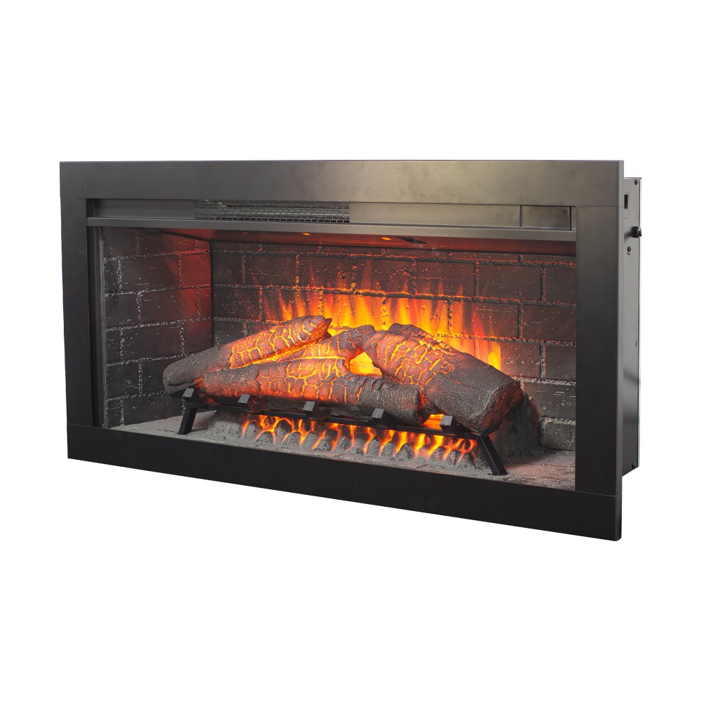 36" Infrared Electric Fireplace Insert w/ Touch Panel & Remote