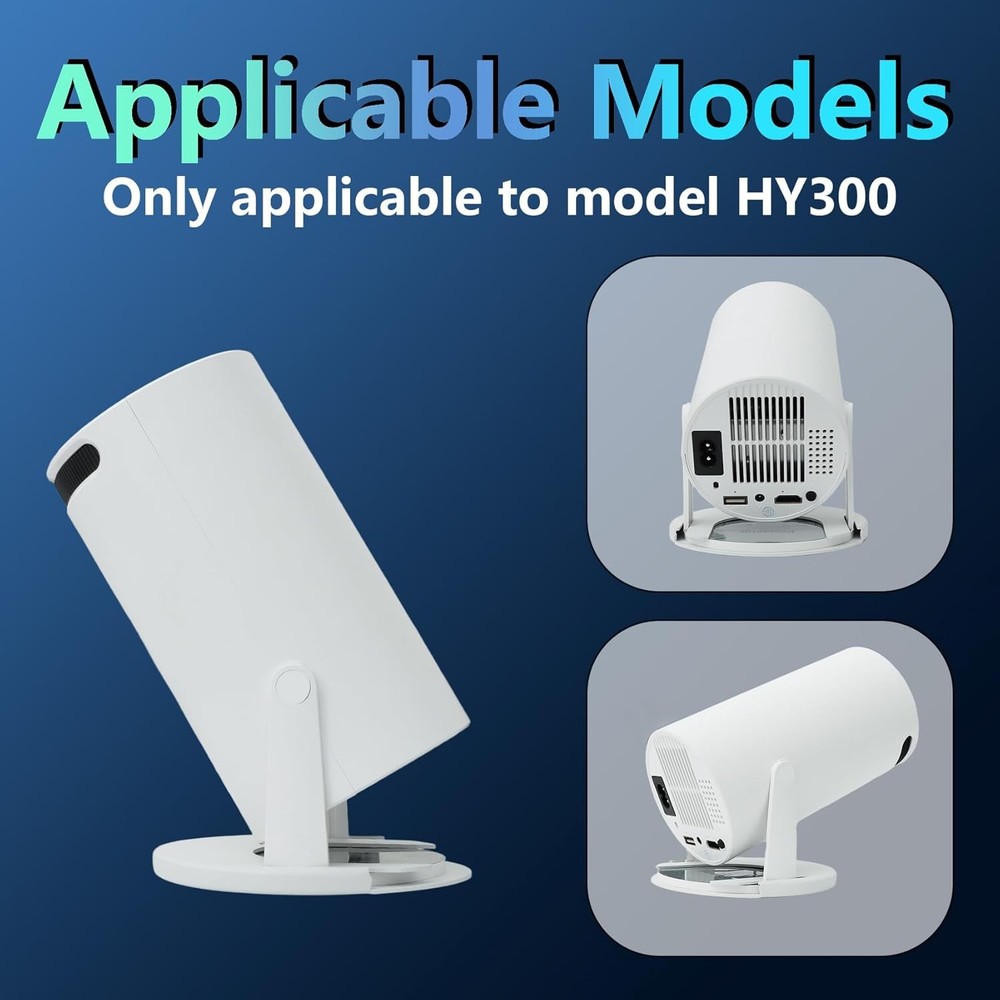 HY300PRO Mini Projector Ceiling Mount HY300 PRO 4k Projector Round Ceiling