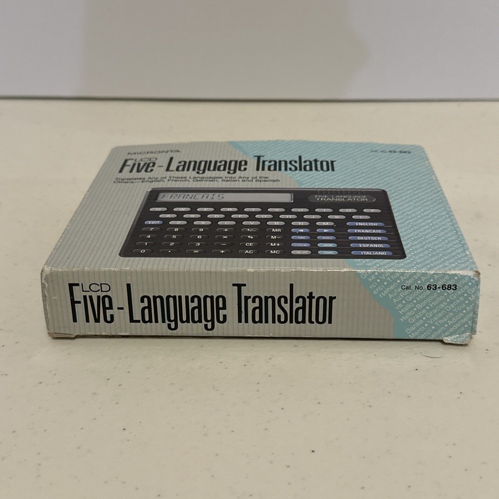 MICRONTA 5 Handheld Language Translator Currency Conversion & Calculator