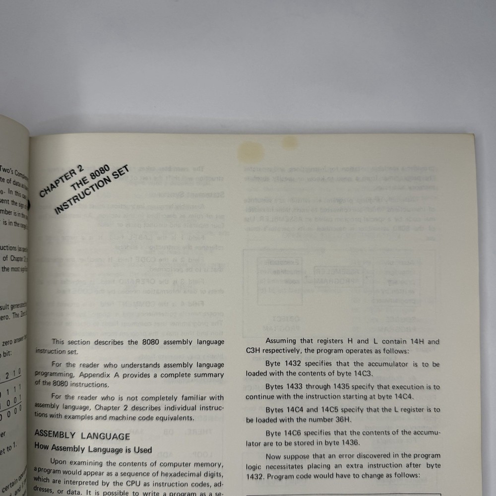 Vintage 1976 Intel 8080 Assembly Language Programming Manual Rev. C RARE