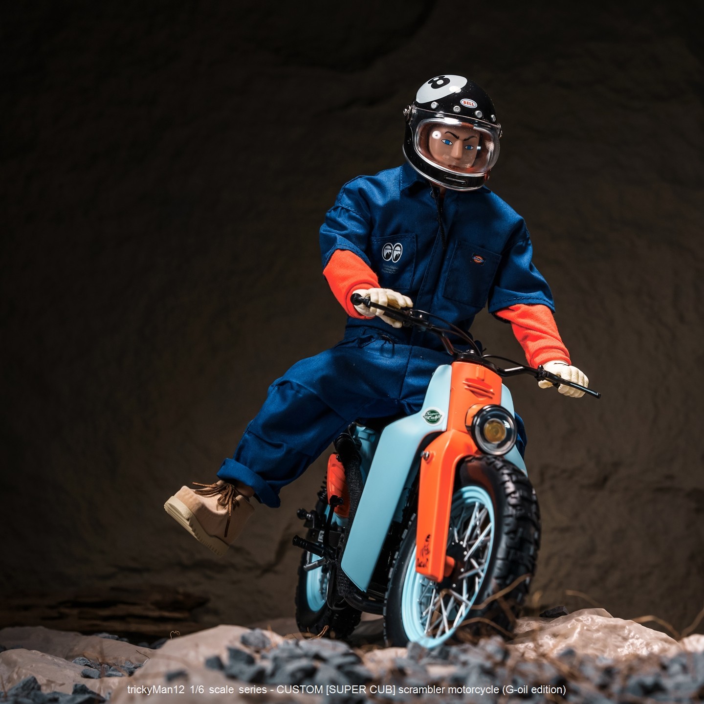 trickyMan12 1/6 [SUPER CUB] scrambler motorcycle CULF2