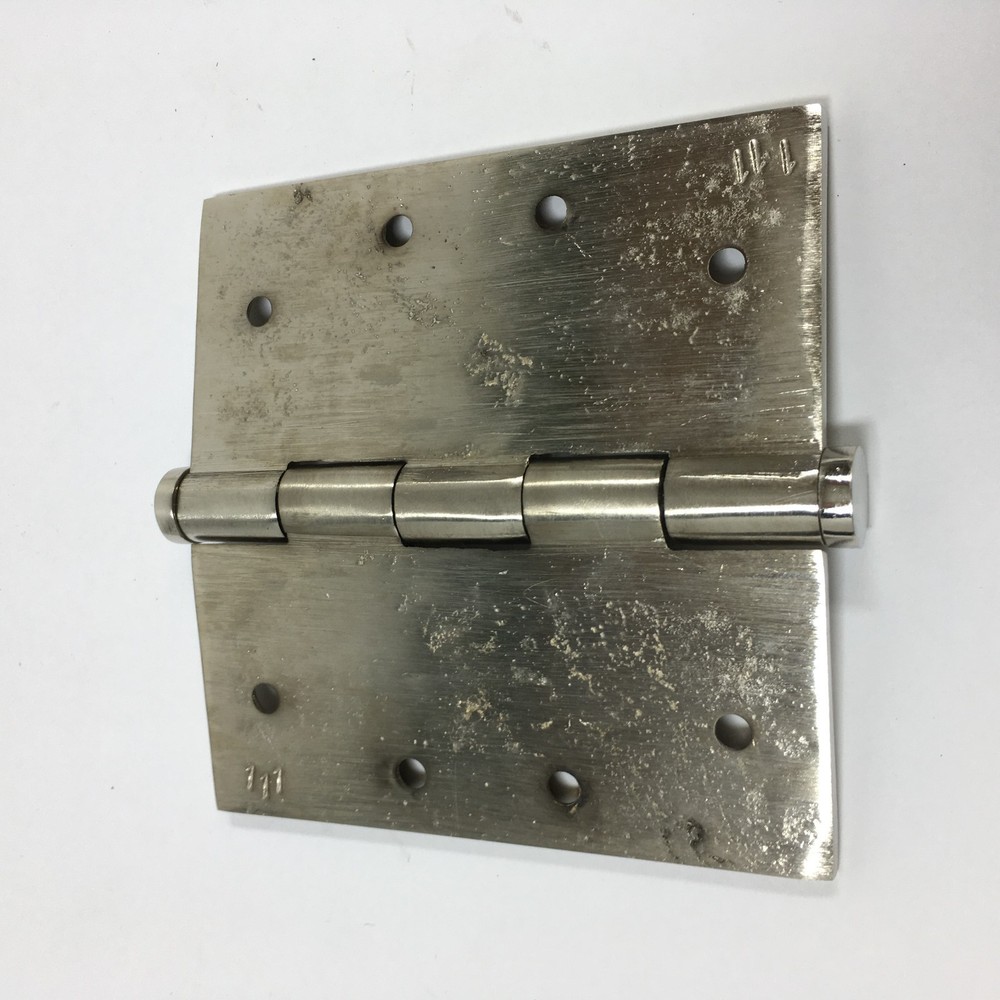 4" Solid Brass Mortise Hinge - Brushed Nickel (2 Pack)