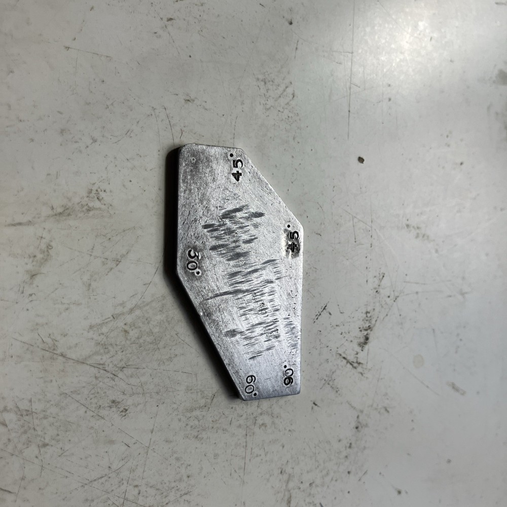 Five Steel Toolmakers Precision Angle Gauges / Plates