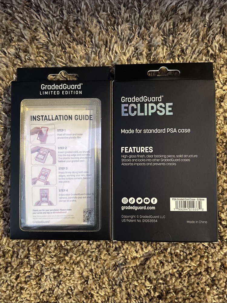 GradedGuard PSA Graded Case Guard Protector - Eclipse Limited Edition x 2