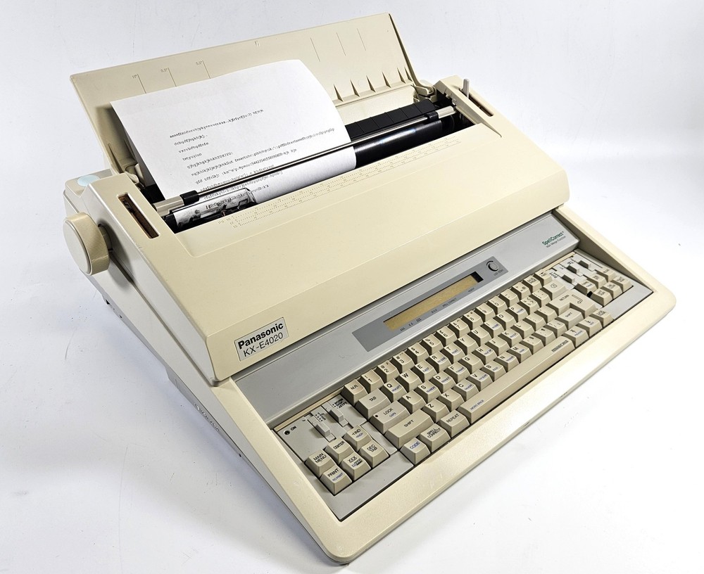 Panasonic KX-E4020 Electronic Typewriter Spell Correct -Working [Read Desc]