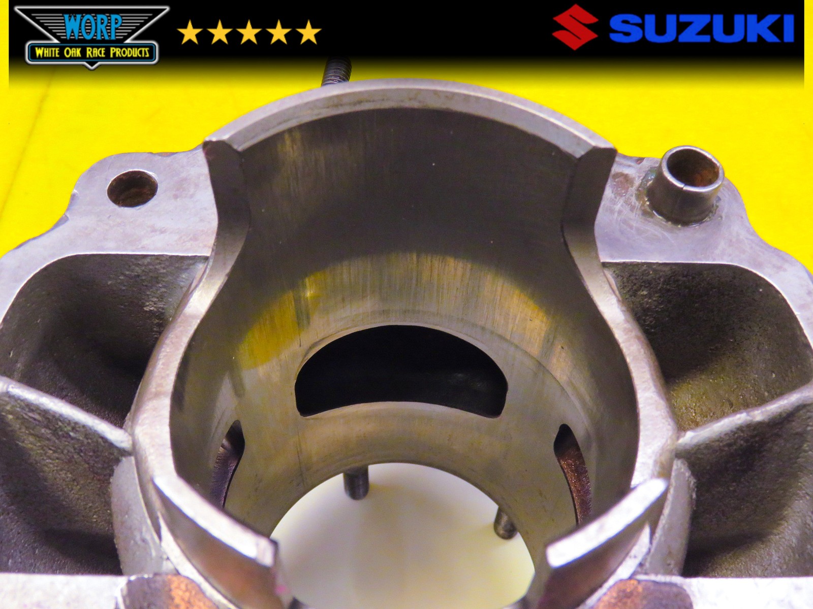 1986 SUZUKI LT250R ENGINE CYLINDER BARREL JUG TOP END + PISTON 70MM 85-92