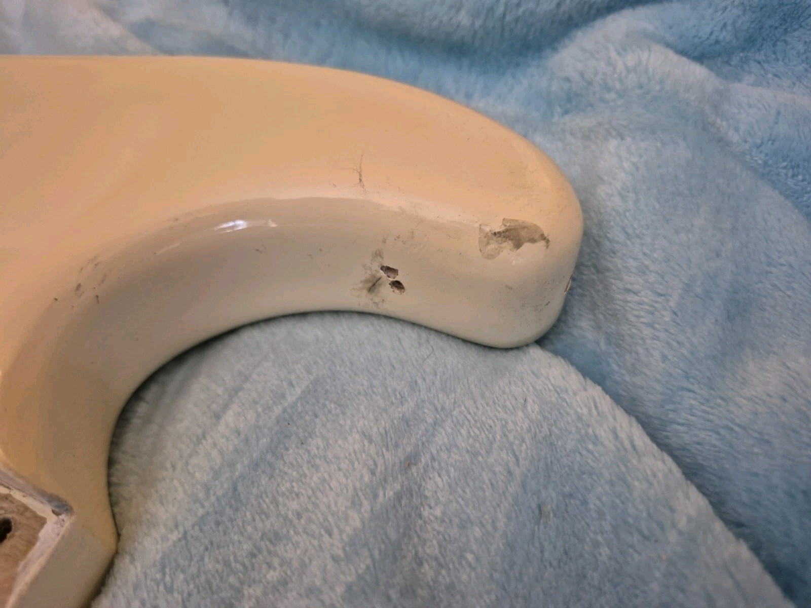 Squier By Fender Stratocaster Strat Electric Guitar Body Arctic White Reliced