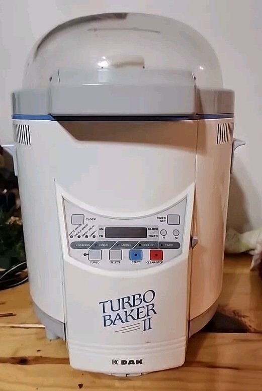 DAK Turbo Baker II Fab-2000 Bread Machine & Dough Maker FAB2000 Works