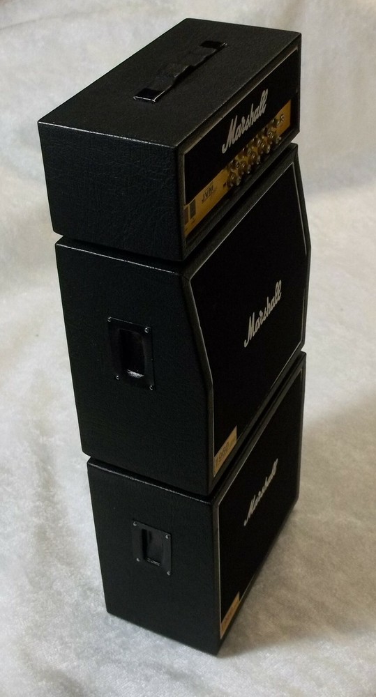 MARSHALL 1/6 SCALE MINIATURE GUITAR AMPLIFIER AMP MINI REPLICA 10" MODEL STACK