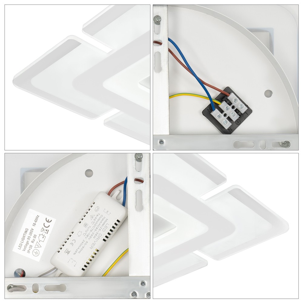 Square Ceiling Light LED Ceiling Lamp Flush Mount Ceiling Lighting Fixture