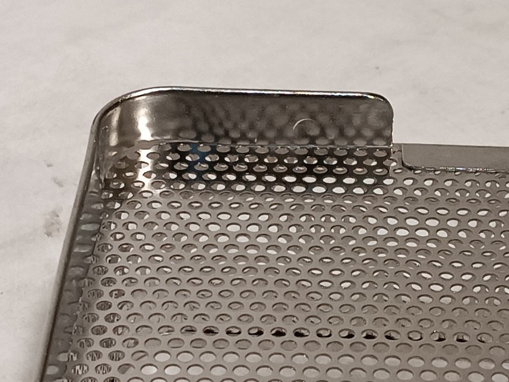 3 Round 7.25" Universal Metal Filter Retention Plates & Sterilization Container