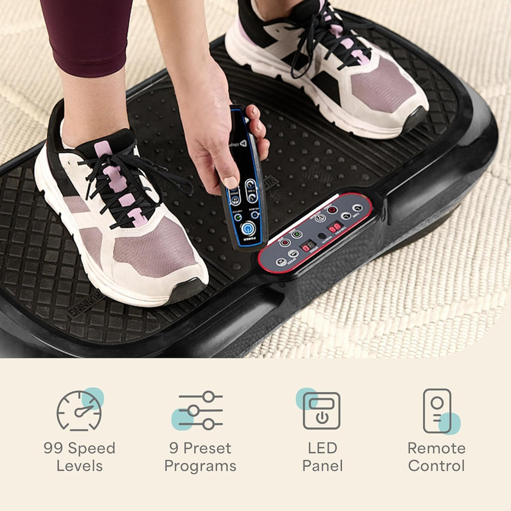 Waver Vibration Plate Exercise Machine for Lymphatic Drainage, Muscle Activation