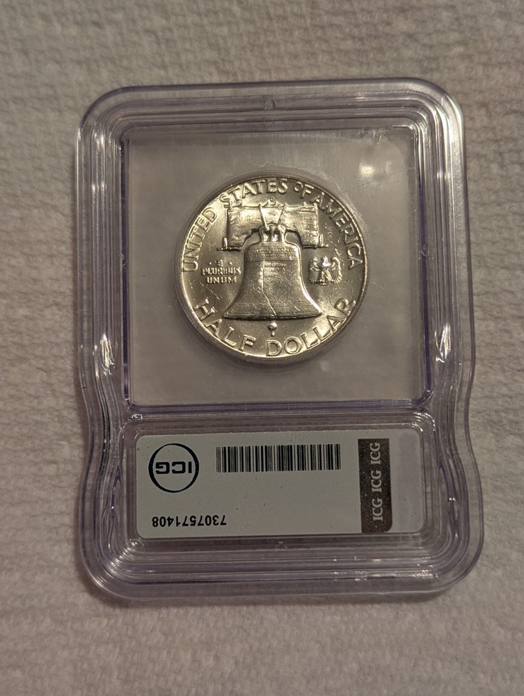 1962-D Franklin Half Dollar ICG MS63!!!!!!!