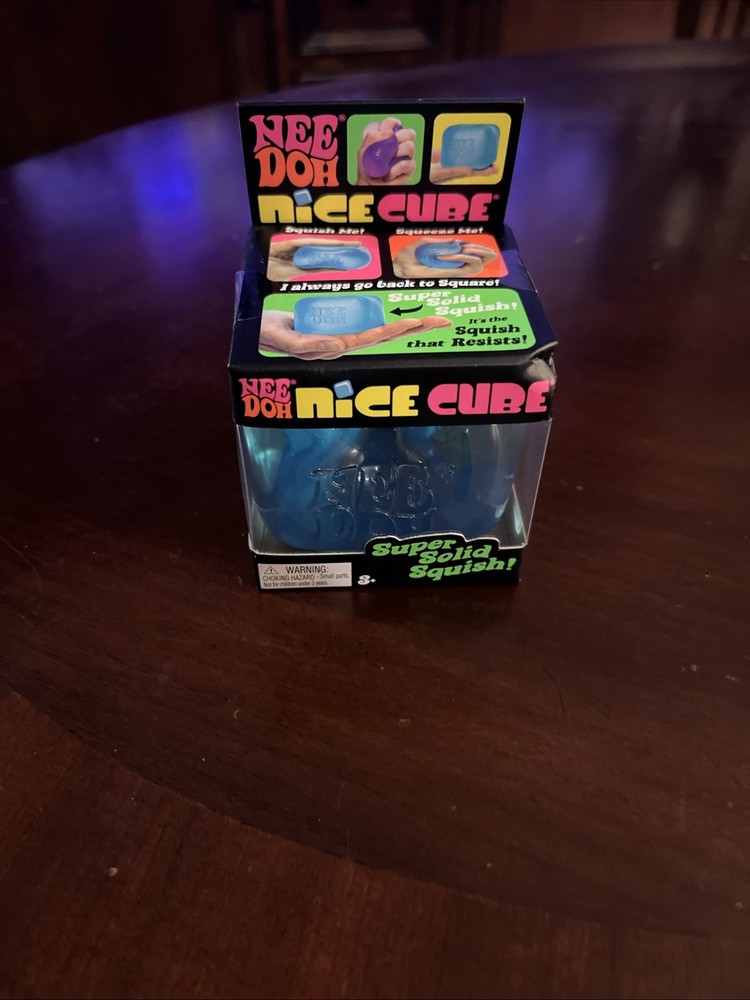Nee Doh Nice Cube - Super Solid Squish! (Blue) -✨️ BRAND NEW & FAST SHIPPING!✨️