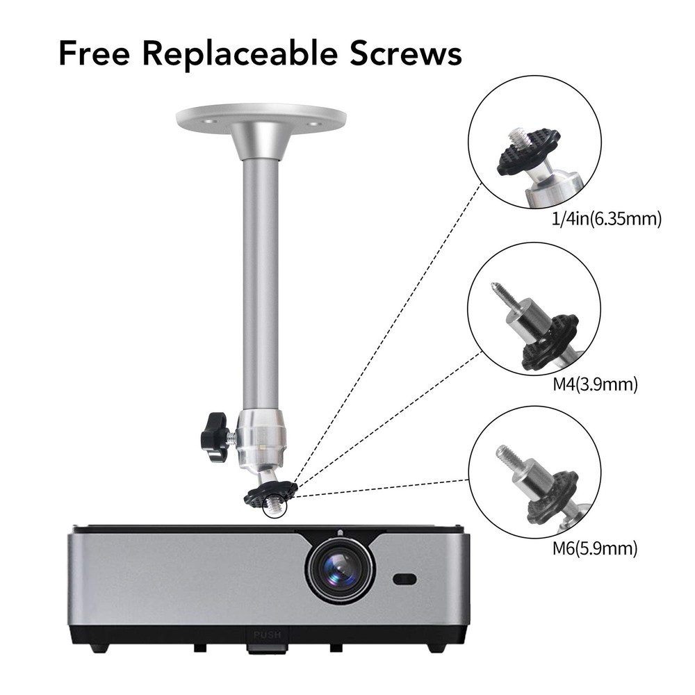 Mini Ceiling Projector Mount Stand Holder for CCTV DVR Camera 175mm 6.8 Inch